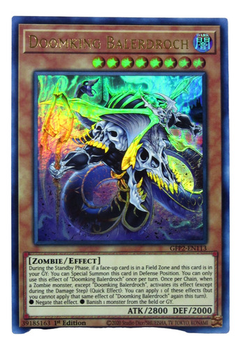 Carta Original Anime Yugioh Doomking Balerdroch Konami