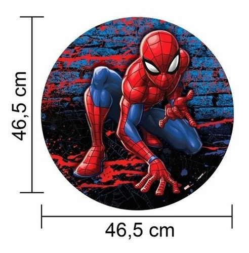Imagem 2 de 5 de Enfeite Redondo Impresso Para Decoração Festa Homem-aranha
