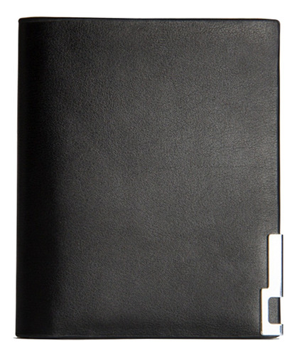 Monedero Casual Para Hombre, Cartera Corta, Negro, Vertical