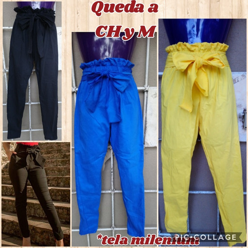 Pantalón De Moño Unitalla, Fucsia, Negro, Azul, Quedan Ch/m