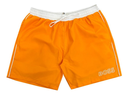 Short De Baño Boss Starfish Bm Naranja 100% Original
