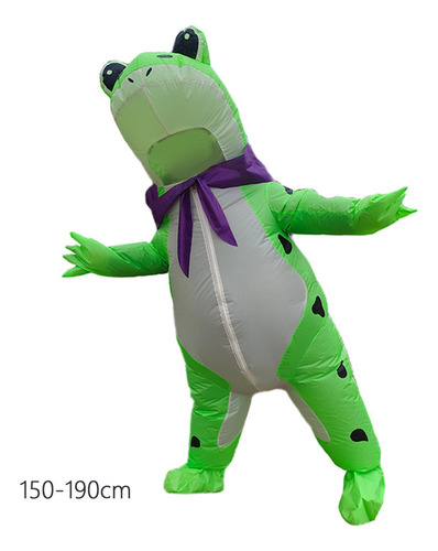 Traje Inflable De Rana Mono Duradero Juego De Rol Vestir