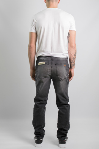 Jean Hombre Bross Pantalón Regular Fit Elastizado Localizado