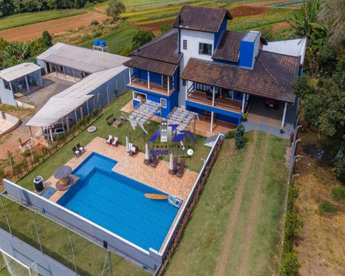 Imagem 5 de 30 de Ótima Chácara A Venda Em Cotia Com 5 Dorms/2sts + Campo Gramado E Piscina - Ch00055 - 71058730