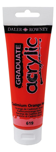 Tinta Acrilica Daler Rowney Graduate 120ml Cor 619 Cadmium Orange Hue