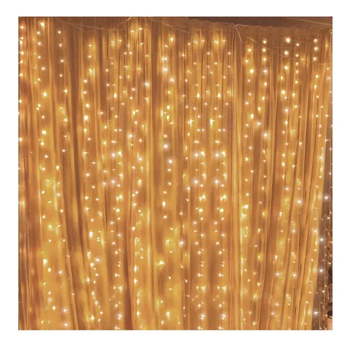 Luces De Cuerda De Cortina Led De Twinkle Star 300, 8 Modos