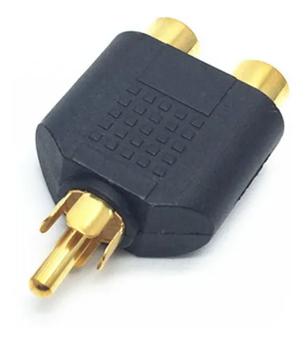 comprar Adaptador De 1 Rca Macho A 2 Rca Hembra Sonido Pc