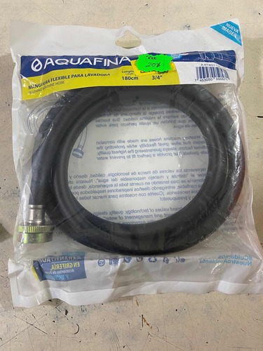 Manguera Flexible Para Lavadora Longitud 180 Cm 3/4 Aquafin