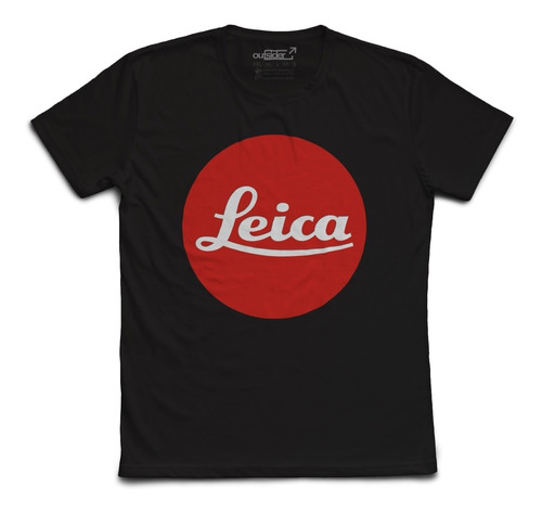 Remera Cámaras Leica Logo Red Fotografía. Tienda Outsider