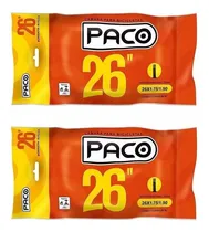 Comprar 2 Câmaras De Ar Aro 26 Bicicleta Paco Bike Bico Grosso Mtb 