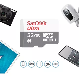 Cartão Memoria Nitendo Switch Sandisk 32 Gb Micro Sd Camera