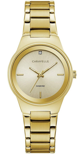 Reloj Mujer Caravell 44p101 Cuarzo Pulso Dorado Just Watches