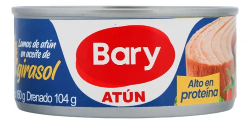 Atun A. Girasol Bary 160g - g a $58