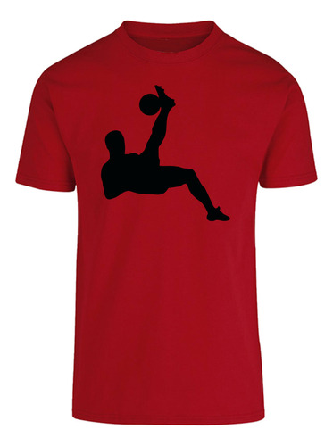 Playera Camiseta Casual Para Hombre Futbol Silueta Balón