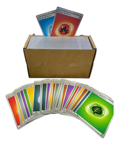 Cartas Pokémon Originales 450 Energias Pack07