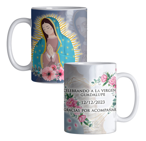 10 Tazas Personalizadas Virgen De Guadalupe