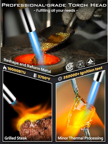 Cabezal De Antorcha Mapp Ajustable Con Encendido Automático