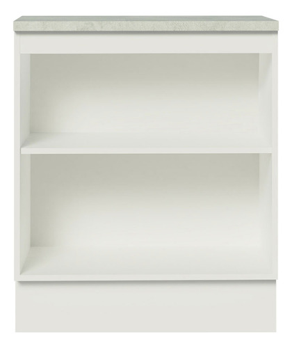 Mueble de cocina 2 puertas Madesa Glamy 70 cm blanco/marrón