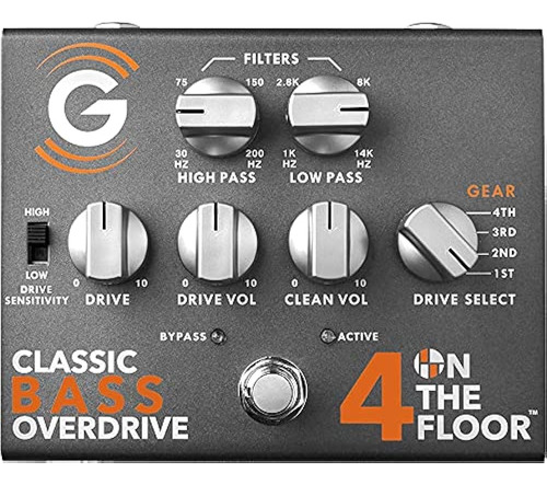 Genzler 4 On The Floor Pedal Clásico De Overdrive De Bajo