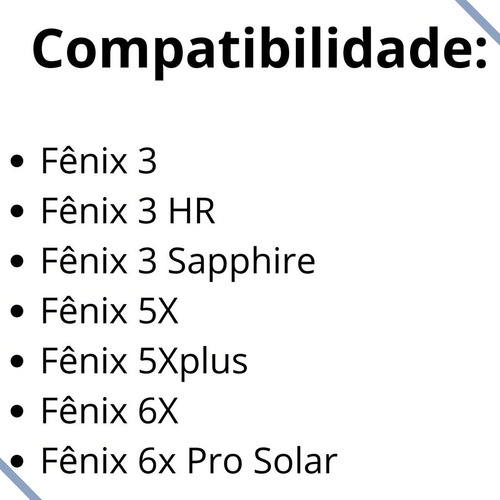 Pulseira Garmin Fênix 3 Fênix 6 E 6 Pro 26mm!! Cor 03