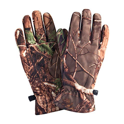 Besportble Guantes De Cacería Impermeable Invierno Cálido Fl