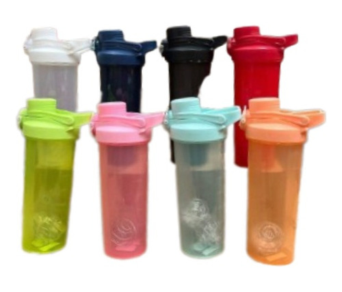 Pack 3 Vasos Shaker Mezcladores De Proteína Con Bola 750 Ml