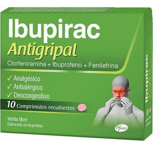 Ibupirac Antigripal 4 Mg/10 Mg/200 Mg Comp. Recub., 10 Comprimidos