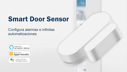 Imagen 3 de 6 de Zemismart Sensor De Puerta Y Ventana Homekit, Alexa & Google