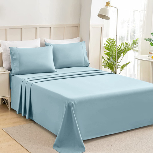 Juego De Matrimoniale Sábanas Solid Design Ultra Suave