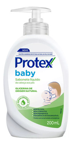 Sabonete líquido Protex Baby 200 ml