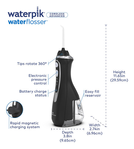 Water Flosser Waterpik Cordless Advanced Teeth Dental Care