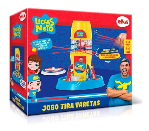 Novo Brinquedo Jogo Tira Varetas Luccas Neto Elka 1114