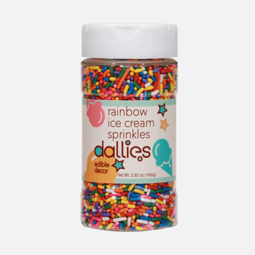 Dallies Rainbow Sprinkles Ice Cream - Coctelera Comestible D