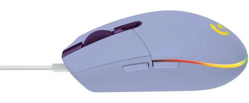 Imagen 3 de 6 de Mouse Pad Gamer G440 3mm + Mouse C/ Cable G203 Logitech Lila