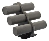 Comprar Expositor Triplo Pulseira Bracelete Relógios Jóias Bijuteria Cor Cinza