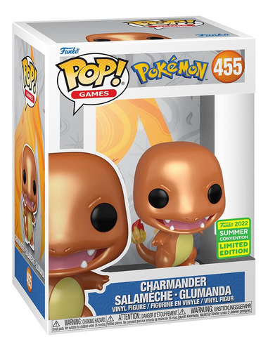  Funko Pop Pokemon Charmander Metallic (summer Convention) 