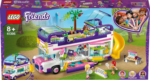 Lego 41395 Friends Friendship Bus Toy Con Piscina Y Tobogán