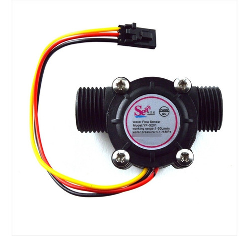  Sensor Convertidor Flujo Agua A Frecuencia Arduino 30l G1/2