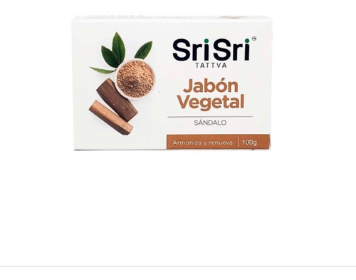 Jabón Ayurvédico Vegetal Con Sándalo 100 Gr - Sri Sri Tattva