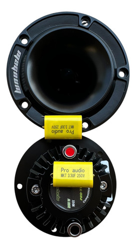 Par Tweeters Magnum Neodimio Pro-tw250n 200 Watts Max Color Negro