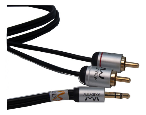 Cable Audio Stereo A Rca Plug 3.5mm 3mt Solidview