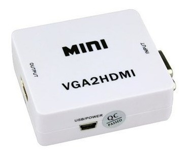 Conversor Adaptador Vga Hdmi Full Hd Vga2hdmi Audio Video