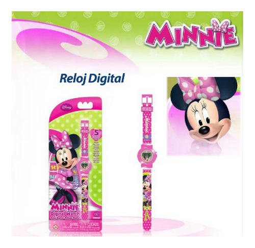 Reloj Digital 5 Funciones Minnie Ploppy 270143