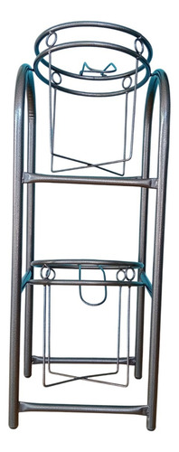 Porta 2 Garrafones De Agua, Columpio Doble, Gris