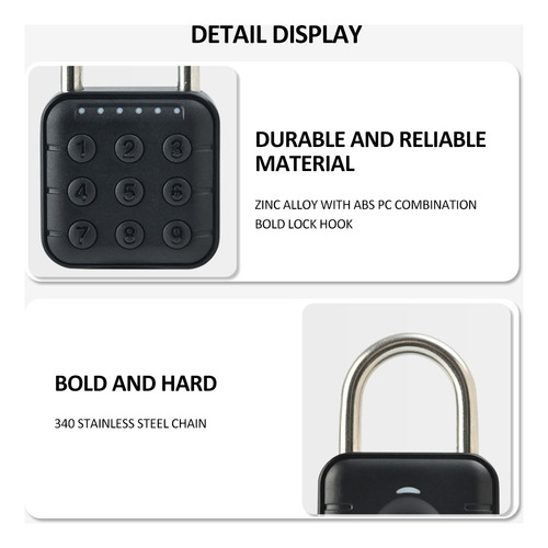 Candado Inteligente Duradero For Equipaje.puertas Cr2032