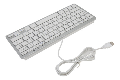 Teclado Usb Con Cable, 78 Teclas Tipo Tijera, 13 Indicadores