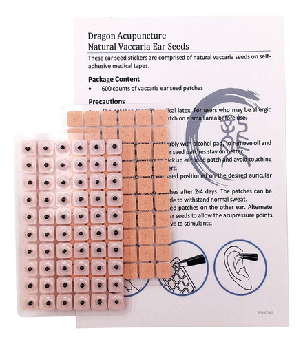 Dragon Acupuncture Vaccaria - Semillas De Oído 600 Unidades