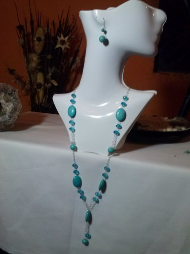 Collares Piedras Perlas  En Plata Fina Ley .925 Taxco Gro.