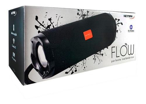 Imagen 3 de 10 de Parlante Portatil Bluetooth V5.0 Negro Netmak Flow Con Radio