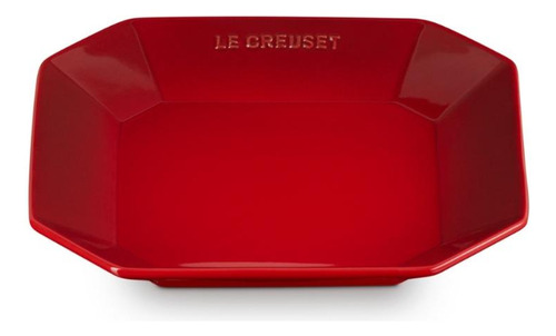 Prato Octagon Em Cerâmica 22 Cm Vermelho Le Creuset